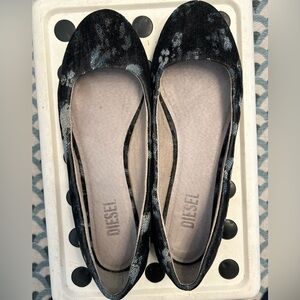 Diesel ‘Operah’ fabric floral print flats